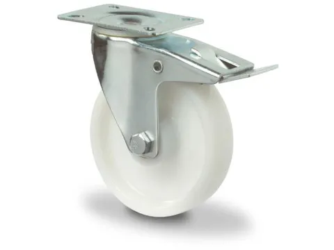 Zwenkwiel M. Dubbele Vastzetter 125kg Dxb 100x35mm Kunststof