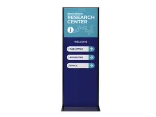Totem Paneel+ Dubbelzijdige Display 70x200cm Zwart frame - 8