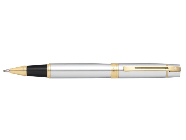 Rollerball SHEAFFER 300 E9342 Bright chrome gold tone