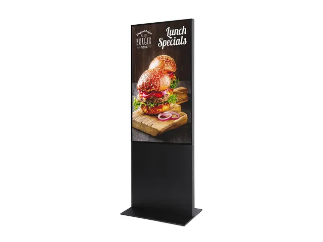 Digitale Totem Smart Line Display Zwart met 55 inch Samsung scherm