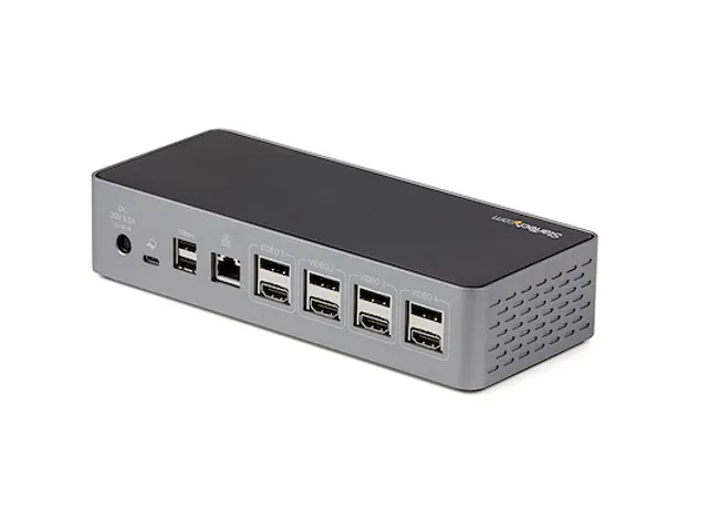 StarTech USB-C Docking Station 4K Quad Monitor 100W PD LAN