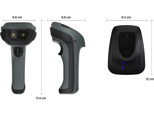 Safescan 350-BT Draadloze Barcodescanner met oplaadstation USB-A