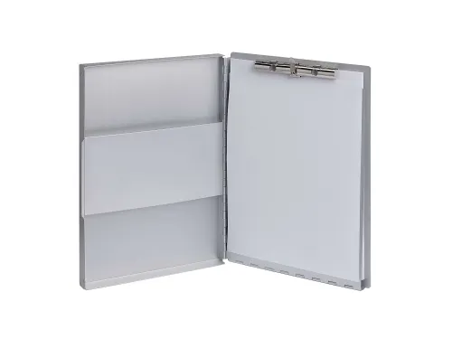 Klembordkoffer MAUL Assist A4 staand zijopening aluminium