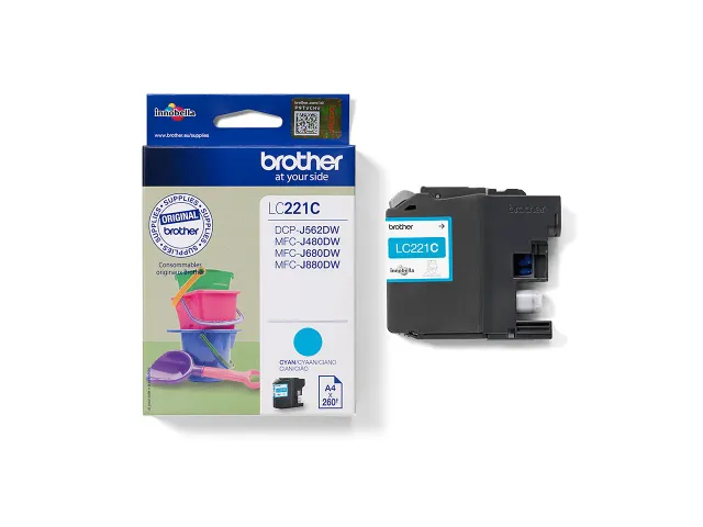 Inktcartridge Brother LC-221 blauw