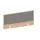 baliepaneel,v. bureau,aanbouw achter,B 1000mm,NE-esdoorn,BN8078-grijs