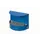 Wandasbak 1.5 liter 230x300x150mm Gentiaanblauw Slot Staal
