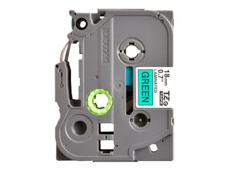 Labeltape Brother P-touch TZe-741 standaard 18mm zwart op groen - 2