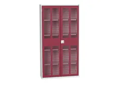 universele kast,HxBxD 2000x1050x350mm,4xStalen bodem,draaigrendelslot