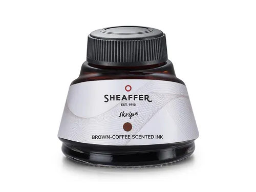 Inktpotje Sheaffer bruin inkt met koffiegeur 50ml