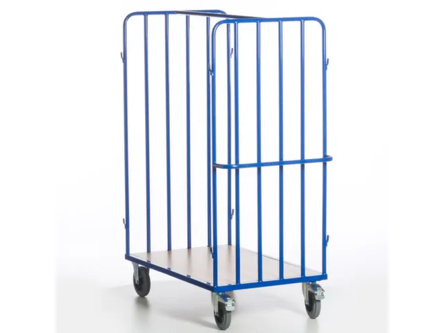 chariot de transport de colis,force 600kg,plateau Lxl 1200x800mm
