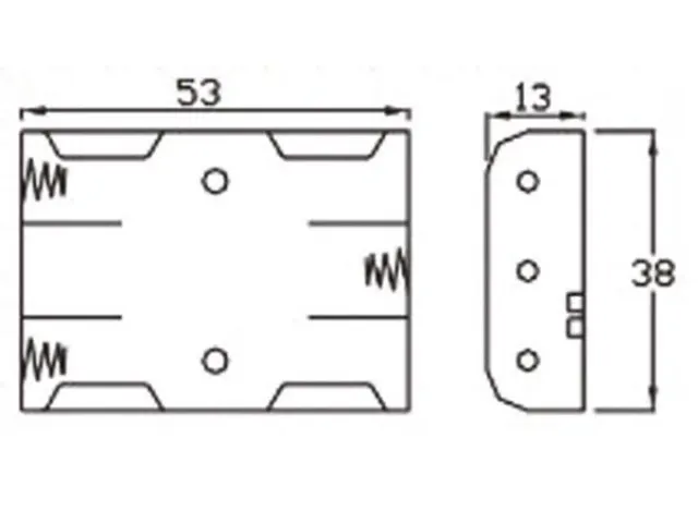Batterijhouder Voor 3 x AAA-Batterijen
