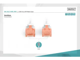 CAT 6 U-UTP patchkabel koper LSZH AWG 26/7 0,50m Wit - 4