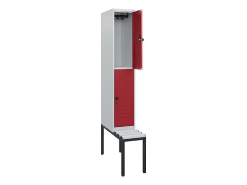 Dubbeldekse dekenkist,HxBxD 1950x300x815mm,1x2vak.,vak B 300mm