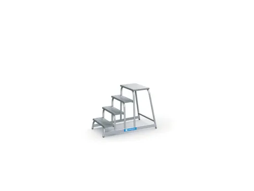 machine-opstapje bordes H 800mm 4treden aluminium