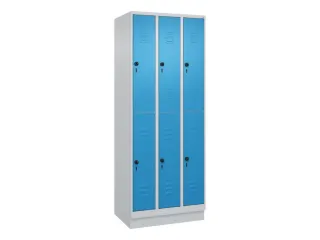 dubbeldekse locker,HxBxD 1950x750x500mm,3x2vak.,vak B 250mm - 1