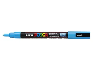 Verfstift Posca PC3M Fijne punt 0,9-1,3mm Lichtblauw - 1