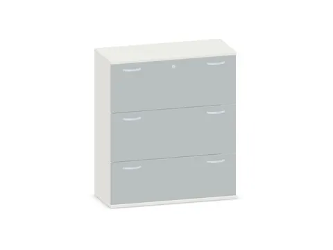 hangmappenkast 1150x1000x430mm 3hangmappenframes lichtgrijs+Onyx