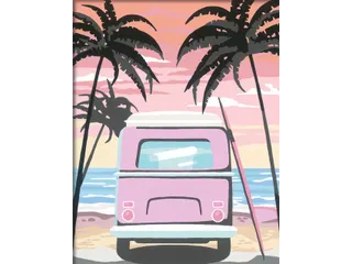 Schilderen op nummers CreArt Beach life - 3