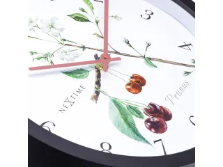 Buitenklok Nextime dia 30.5cm Prunus cijfers, zwarte rand witte wijzer - 7