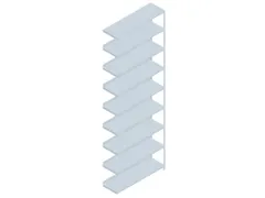 dossierstelling,aanbouwveld,HxBxD 2900x1000x300mm,vaklast 60kg