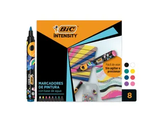 Paintmarker Bic Intensity assorti 8 stuks - 2
