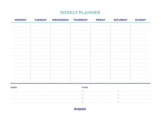 Planner Brepols Weekly planner A4 7d/1p Assorti - 9