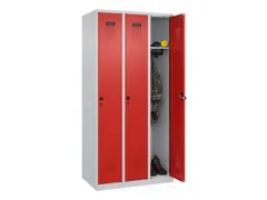 locker,HxBxD 1850x900x500mm,3vak,vak B 300mm,draaigrendel