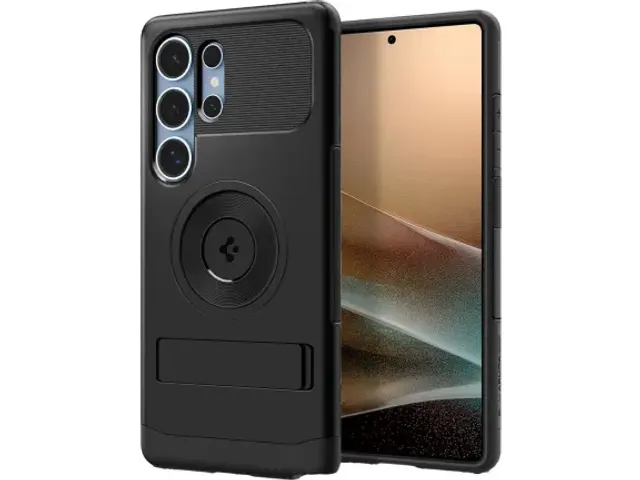 Slim Armor MagFit Samsung Galaxy S25 Ultra Hoesje Back Cover Zwart