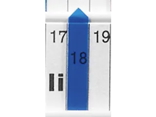 planningspijl,B 7mm,kunststof,blauw-transparant - 1