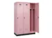 locker voor scheiding van kleding,HxBxD 1950x1200x500mm,3vak