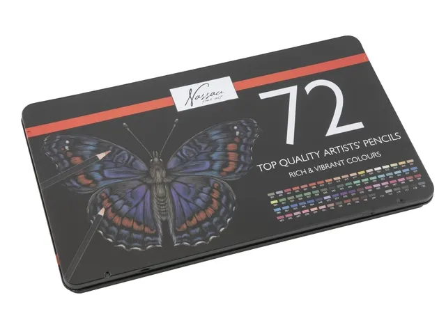 Kleurpotloden Nassau fine art assorti blik à 72 stuks