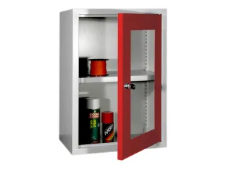 Hangkast 600x400x300mm Achterwand Glad Ral 7035 Front Ral 3000 - 1