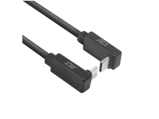 Câble ACT USB-C coudé haut/bas 10 Gbps 2m