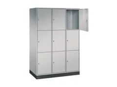grootvolume-lockersysteem,HxBxD 1950x1220x600mm,3x3vakken,cil.-slot