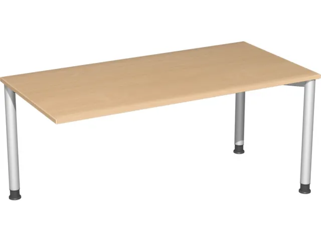 koppelelement voor bureau,HxBxD 680-800x1600x800mm,blad beuken,hoekig