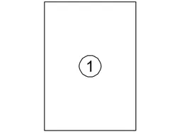 Etiket Quantore 210x297mm wit 100st