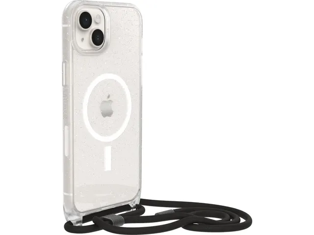Coque avec cordon OtterBox React MagSafe iPhone 14 Plus Stardust clear