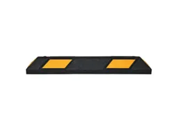 parkeerplaatsbegrenzing,B 900mm,recyclebaar rubber,zwart/geel