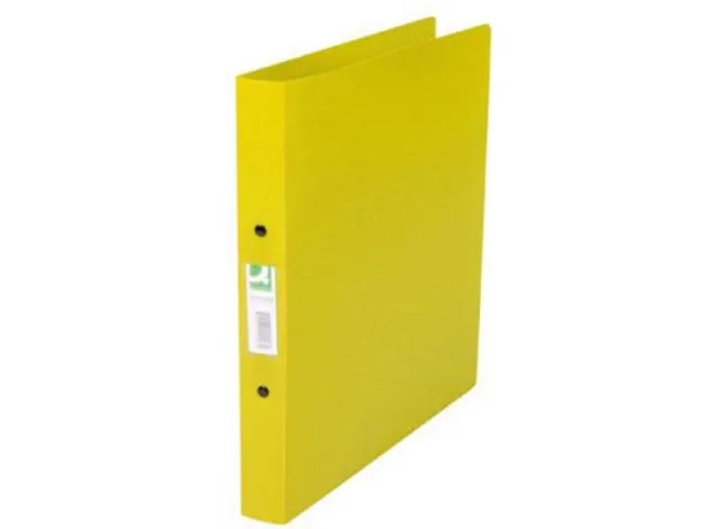 Ringmap A4 PP 2 Ringen 25mm Transparant Geel