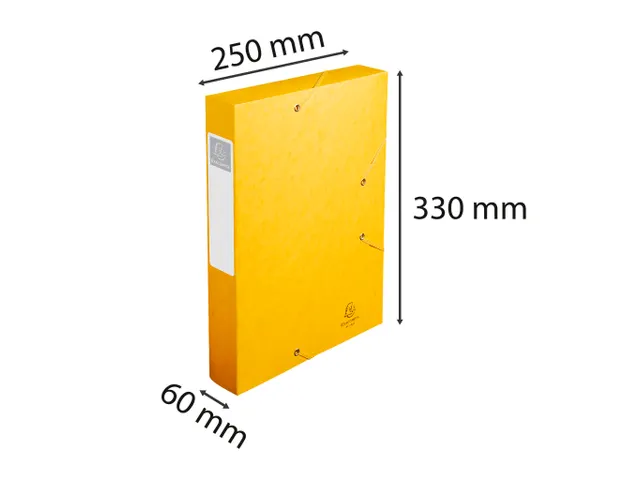 CARTOBOX glanskarton rug 60mm geel
