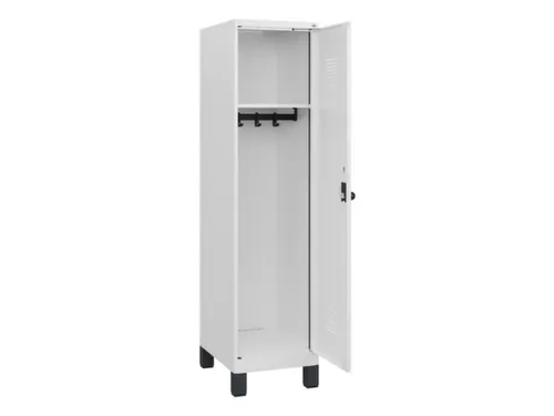 schoollocker,HxBxD 1630x400x500mm,1vak,vak B 400mm,draaigrendel,voeten