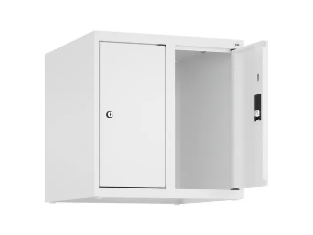 opzetkast,v. locker,2vak.,vak B 250mm,HxBxD 500x500x500mm,vleugeldeur