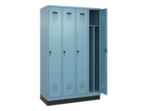 locker voor scheiding van kleding,HxBxD 1950x1200x500mm,4vak