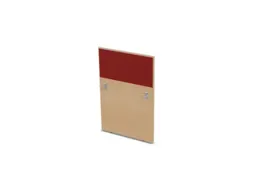 baliepaneel,v. bureau,aanbouw rechts,B 800mm,NE-esdoorn,BN4011-rood