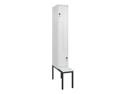 Z-garderobekast,HxBxD 2120x300x815mm,2vak,vak B 300mm,draaigrendel
