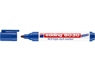 Viltstift edding 8030 NLS High-Tech marker 1.5-3mm blauw - 5