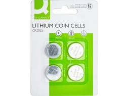 knoopcel, lithium, CR2025, blister van 4 stuks