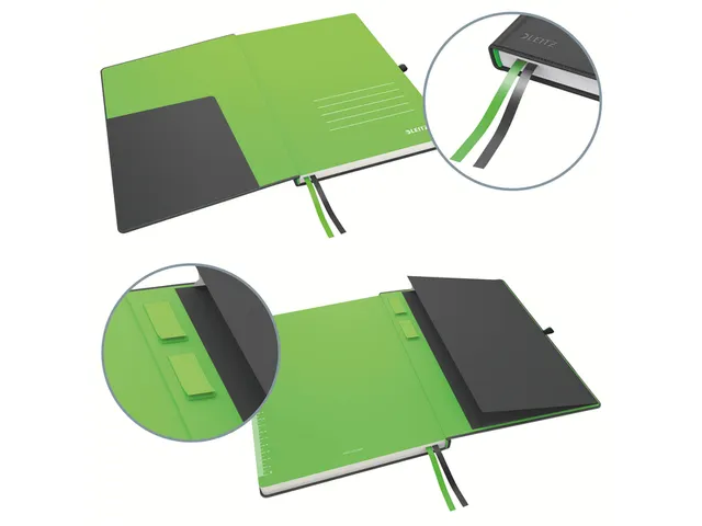 Cahier Leitz Complete couverture rigide A4 ligné noir