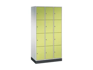 lockerkast,RAL 7035/RDS1108060,HxBxD 1950x920x500mm,3x4vakken - 2