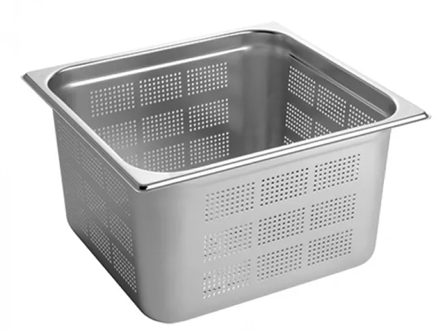Caterchef Gastronorm bak RVS geperforeerd 2/3 GN 200mm